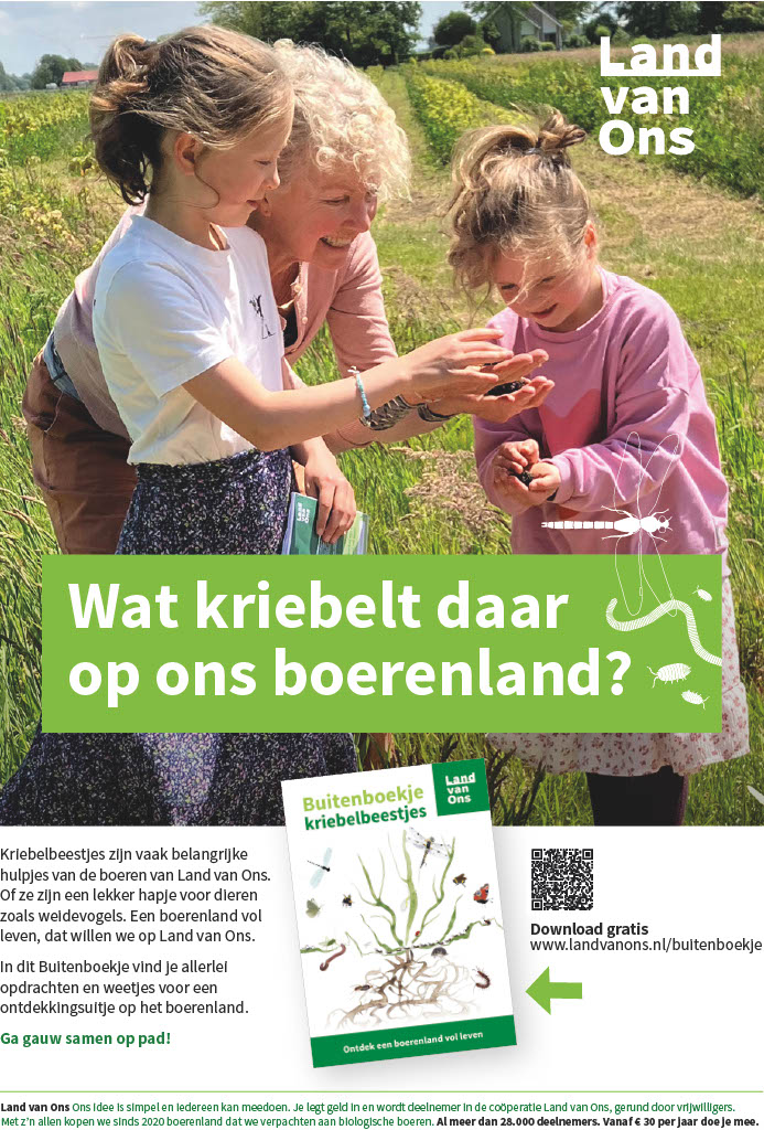 Advertentie Kriebelbeestjes Buitenboekje Land van Ons