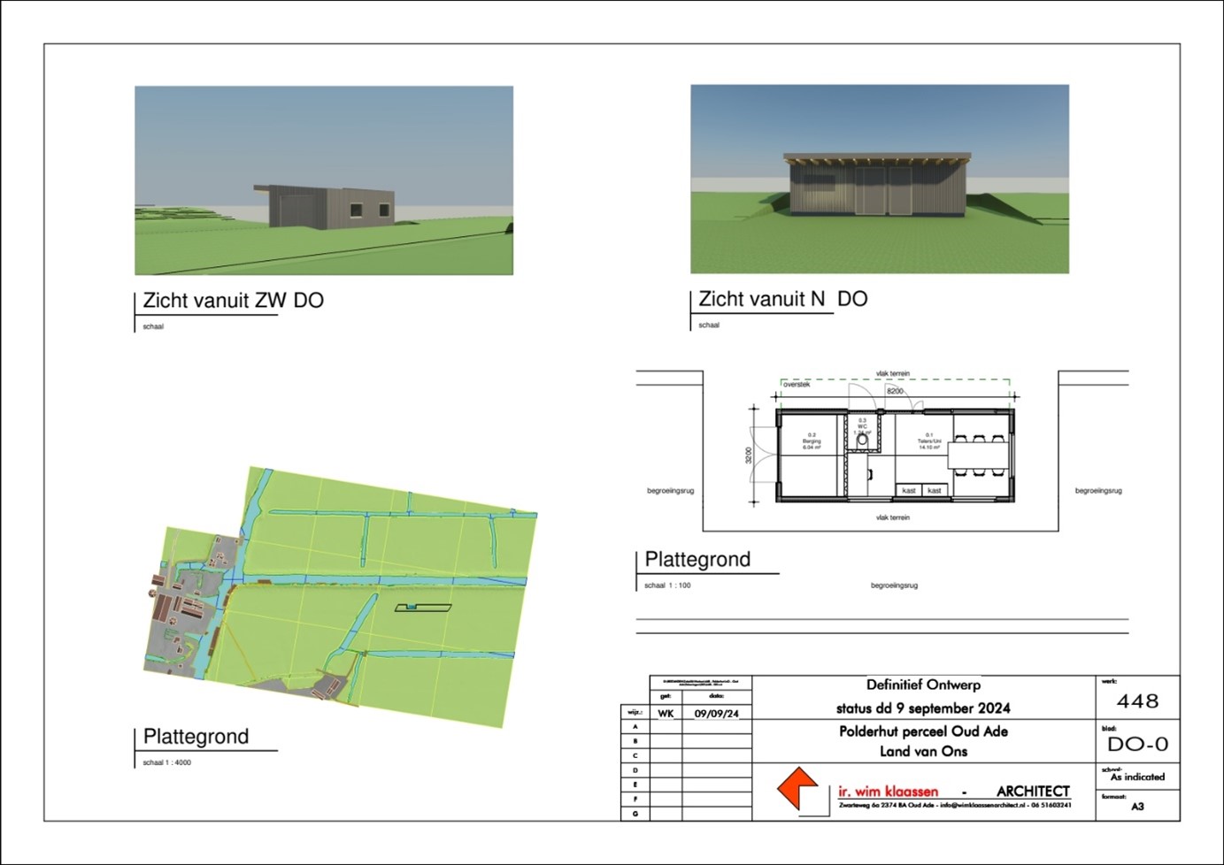 Ontwerp polderhut Oud Ade